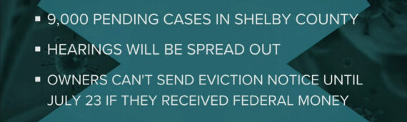 Eviction hearings resume in Shelby County with higher than normal volume of pending cases